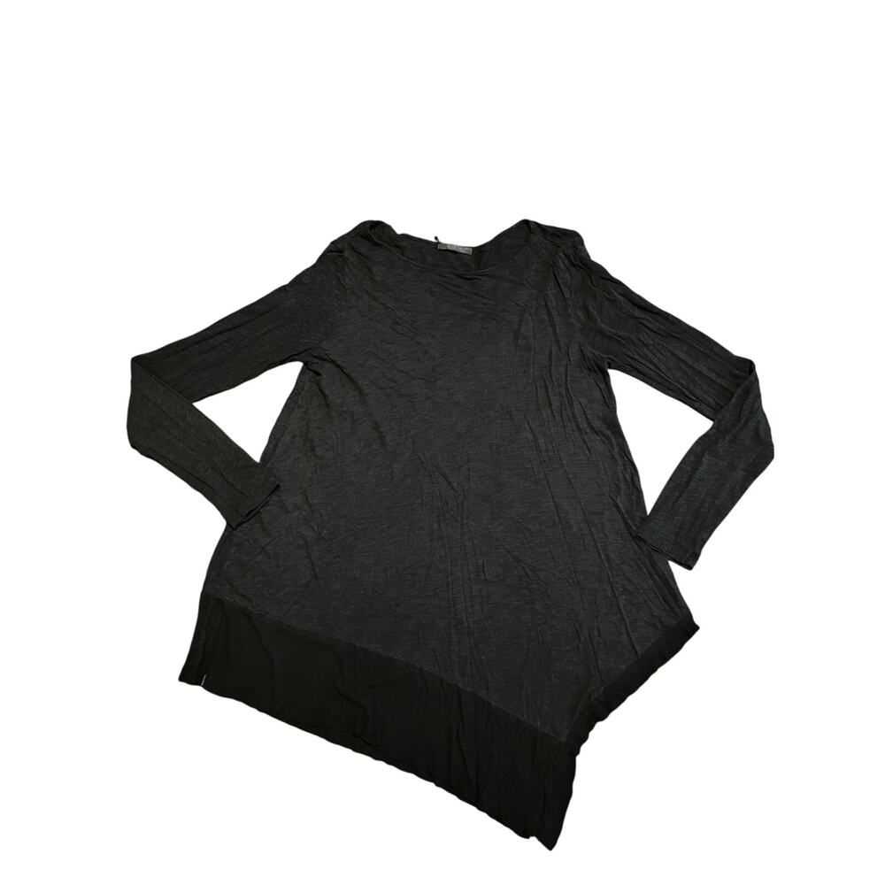 New ERRANT Long Sleeve Asymetrical Open Back Shirt S Like SALVAGE/Affliction